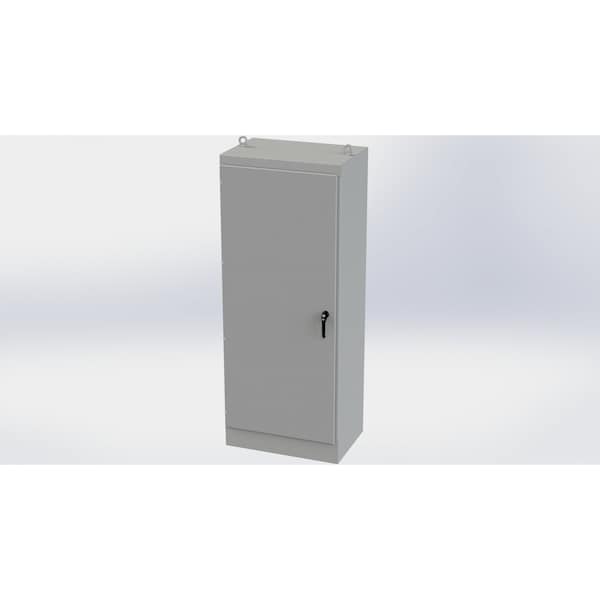 3 Point Latch with Padlock/Keylock Handle Electrical Enclosures, 90 in H, 24 in D, 36 in W
